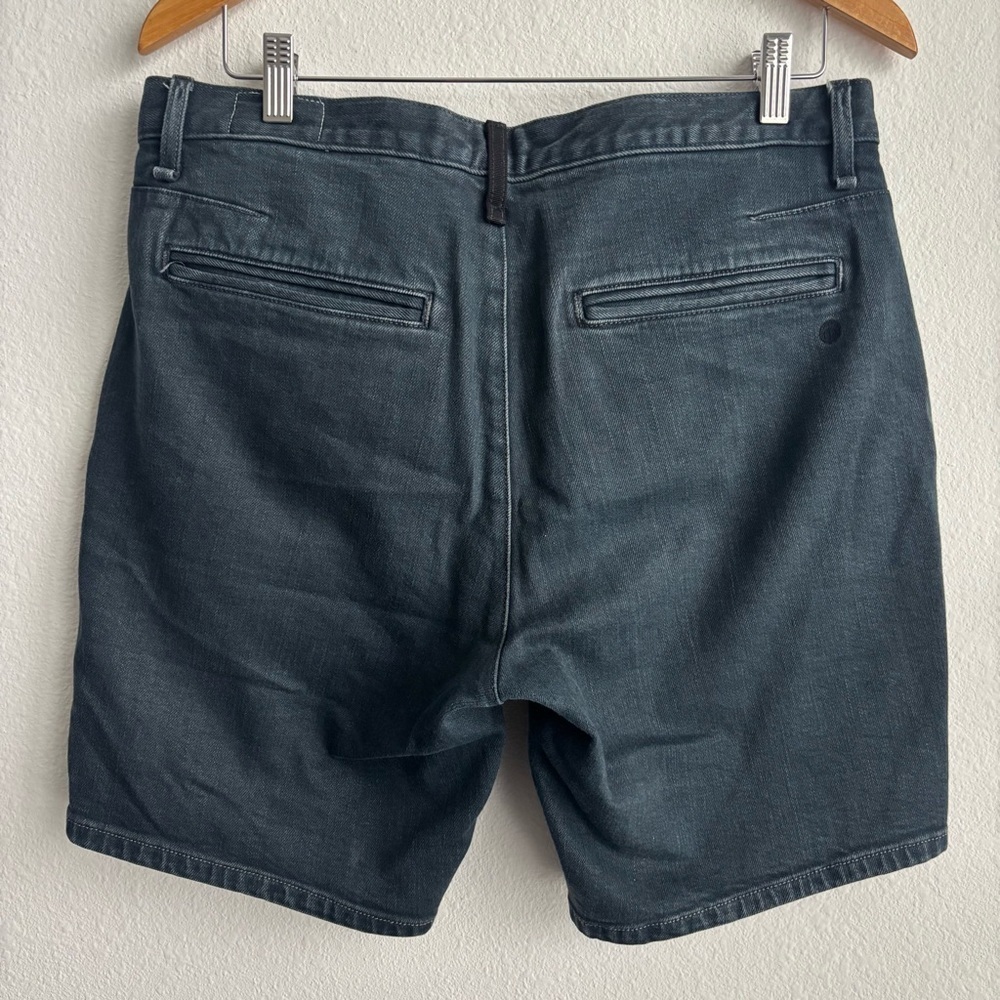 rag & bone Organic Cotton Slim Fit Shorts Charcoal Black Color 'Kent' Size 31 - Picture 7 of 12